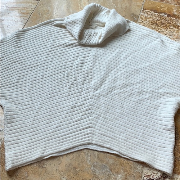 Anthropologie Moth dolman sleeve ribbed ivory VGUC - Picture 7 of 16